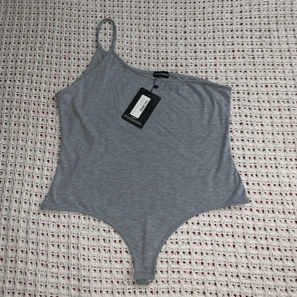Bodysuit Strappy One Shoulder